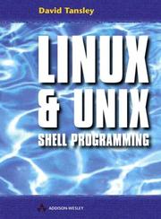 Cover of: LINUX & UNIX Shell Programming by David Tansley