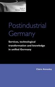 Cover of: Postindustrial Germany by Claire Annesley