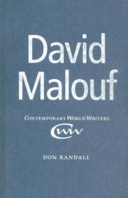 Cover of: David Malouf (Contemporary World Writers)