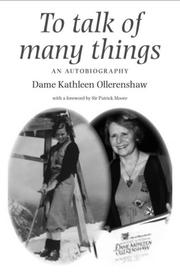 Cover of: To talk of many things by Kathleen Ollerenshaw