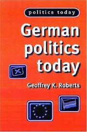 Cover of: German Electoral Politics (Issues in German Politics)