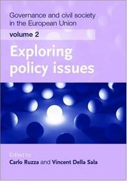 Cover of: Governance and Civil Society in the European Union, Vol. 2 | 