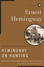 Cover of: Hemingway on Hunting by Ernest Hemingway