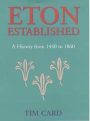 Cover of: Eton Established by Timothy Cardillo