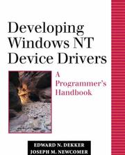 Cover of: Developing Windows NT device drivers by Edward N. Dekker