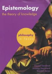 Epistemology by Daniel Cardinal, Gerald Jones, Jeremy Hayward