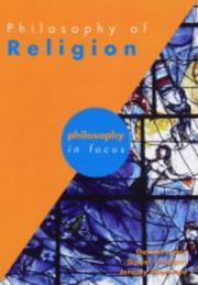 Cover of: Philosophy of Religion (Philosophy in Focus)