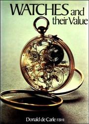Cover of: Watches and their value