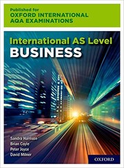 Cover of: International AS Level Business for Oxford International AQA Examinations