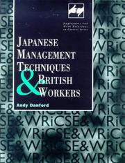 Cover of: Japanese management techniques and British workers