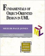 Cover of: Fundamentals of object-oriented design in UML