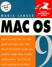 Cover of: Mac OS 9 | Maria Langer