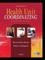 Cover of: Health Unit Coordinating
