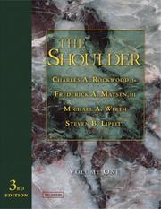 Cover of: The Shoulder, 2 Volume Set by Charles A. Rockwood, Frederick Matsen, Michael Wirth