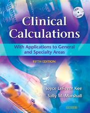 Cover of: Clinical calculations by Joyce LeFever Kee, Joyce LeFever Kee