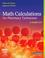 Cover of: Math Calculations for Pharmacy Technicians