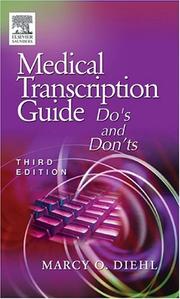 Cover of: Medical Transcription Guide by Marcy O. Diehl