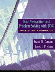 Cover of: Data Abstraction and Problem Solving with Java by Frank M. Carrano, Janet Prichard