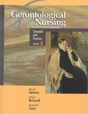 Cover of: Gerontological nursing: concepts and practice