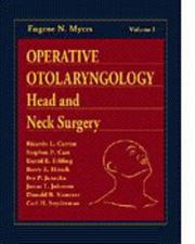 Cover of: Operative Otolaryngology: Head and Neck Surgery (Two-Volume Set)