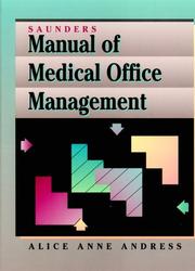 Cover of: Saunders manual of medical office management