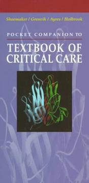 Cover of: Pocket companion to Textbook of critical care