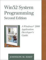 Cover of: Win32 System Programming by Johnson M. Hart