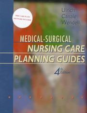 Cover of: Medical-surgical nursing care planning guides by Susan Puderbaugh Ulrich