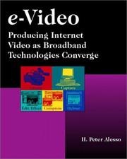 Cover of: e-Video by H. Peter Alesso