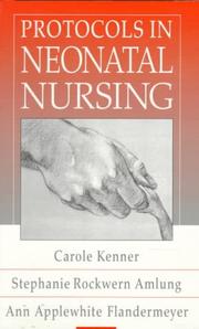 Cover of: Protocols in neonatal nursing