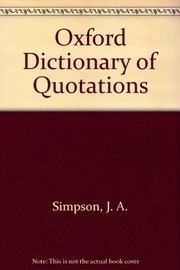 Cover of: Oxford Dictionary of Quotations: Blue Leather Presentation Edition