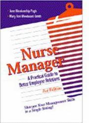 Cover of: Nurse Manager: A Practical Guide to Better Employee Relations