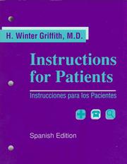 Cover of: Instructions for Patients/Instrucciones Para Los Pacientes