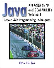 Cover of: Server-Side Programming Techniques (Java(TM) Performance and Scalability, Volume 1)