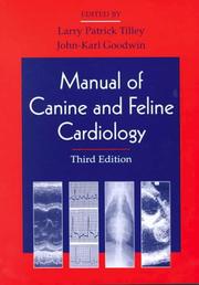 Cover of: Manual of Canine and Feline Cardiology