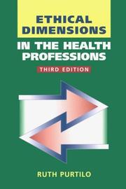 Cover of: Ethical dimensions in the health professions