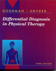 Cover of: Differential Diagnosis in Physical Therapy (3rd Edition) by Catherine C. Goodman, Teresa Kelly Snyder