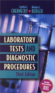 Cover of: Laboratory Tests and Diagnostic Procedures by 