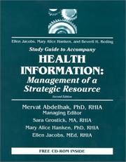 Cover of: Study Guide to Accompany Health Information: Management of a Strategic Resource