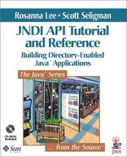 Cover of: JNDI API Tutorial and Reference by Rosanna Lee, Scott Seligman