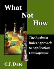 Cover of: What not how by C. J. Date