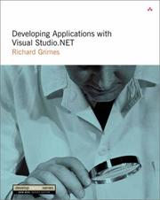Cover of: Developing Applications with Visual Studio .NET