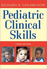 Cover of: Pediatric Clinical Skills by Richard B. Goldbloom