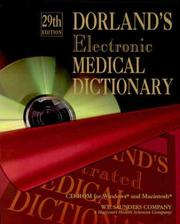 Cover of: Dorland's Electronic Medical Dictionary: 29th Edition