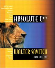 Cover of: Absolute C++