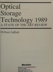 Cover of: Optical storage technology 1989: a state of the art review