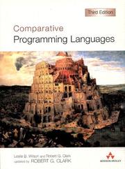 Cover of: Comparative programming languages by Leslie B. Wilson