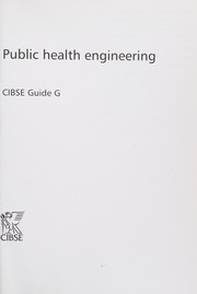 Cover of: Public Health Engineering
