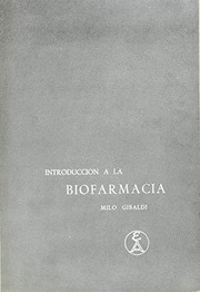 Cover of: Introducción a la biofarmacia by Milo Gibaldi, Jesús Cabo Torres