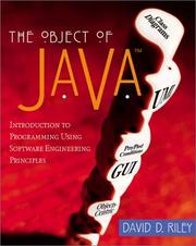 Cover of: The Object of Java  by David D. Riley, David D. Riley